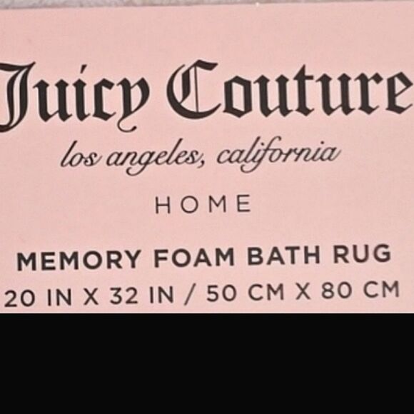 Juicy Couture Home Heart Embossed Memory Foam Bath Rug - Picture 6 of 6